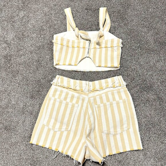 Denim Striped Set - Picture 3 of 12